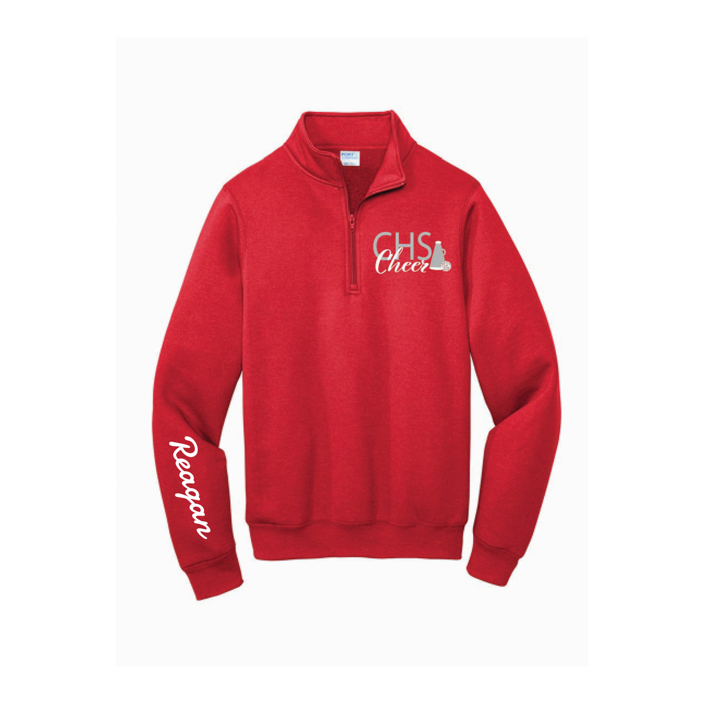 Custom CHS Cheer 1/4 zip Sweatshirt