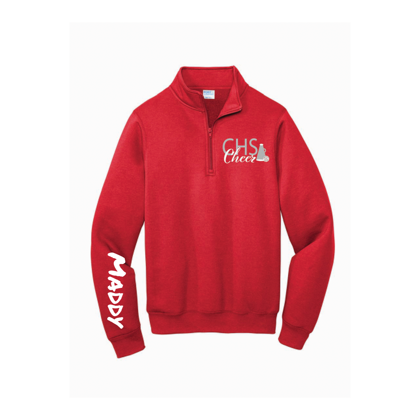 Custom CHS Cheer 1/4 zip Sweatshirt