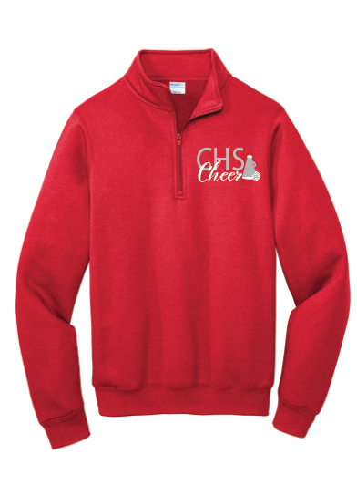 Custom CHS Cheer 1/4 zip Sweatshirt