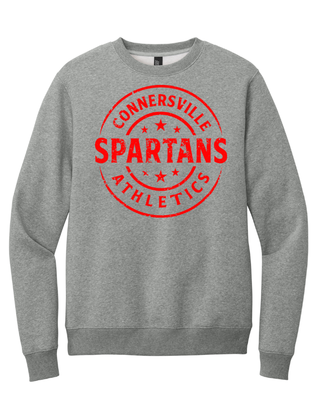 Spartan Crew Neck Sweatshirt FRONT PRINT