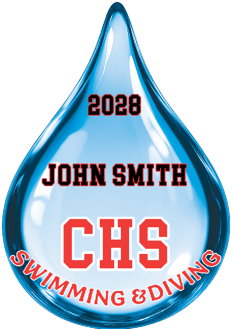 Water Droplet Fence Sign - CUSTOMIZE