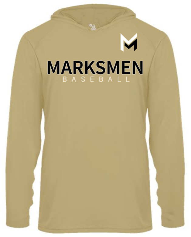 MARKSMEN Performance Hooded Long Sleeve Tee