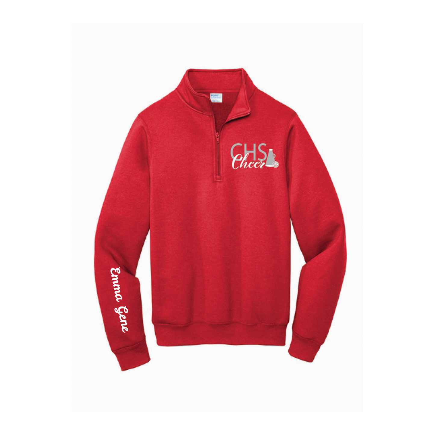 Custom CHS Cheer 1/4 zip Sweatshirt