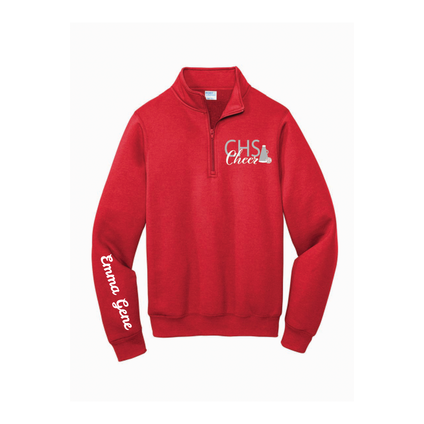 Custom CHS Cheer 1/4 zip Sweatshirt