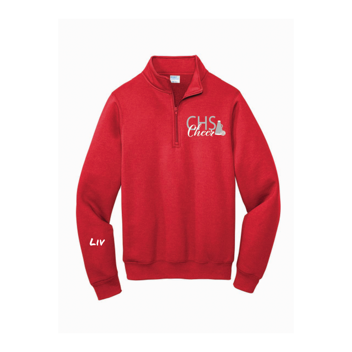Custom CHS Cheer 1/4 zip Sweatshirt