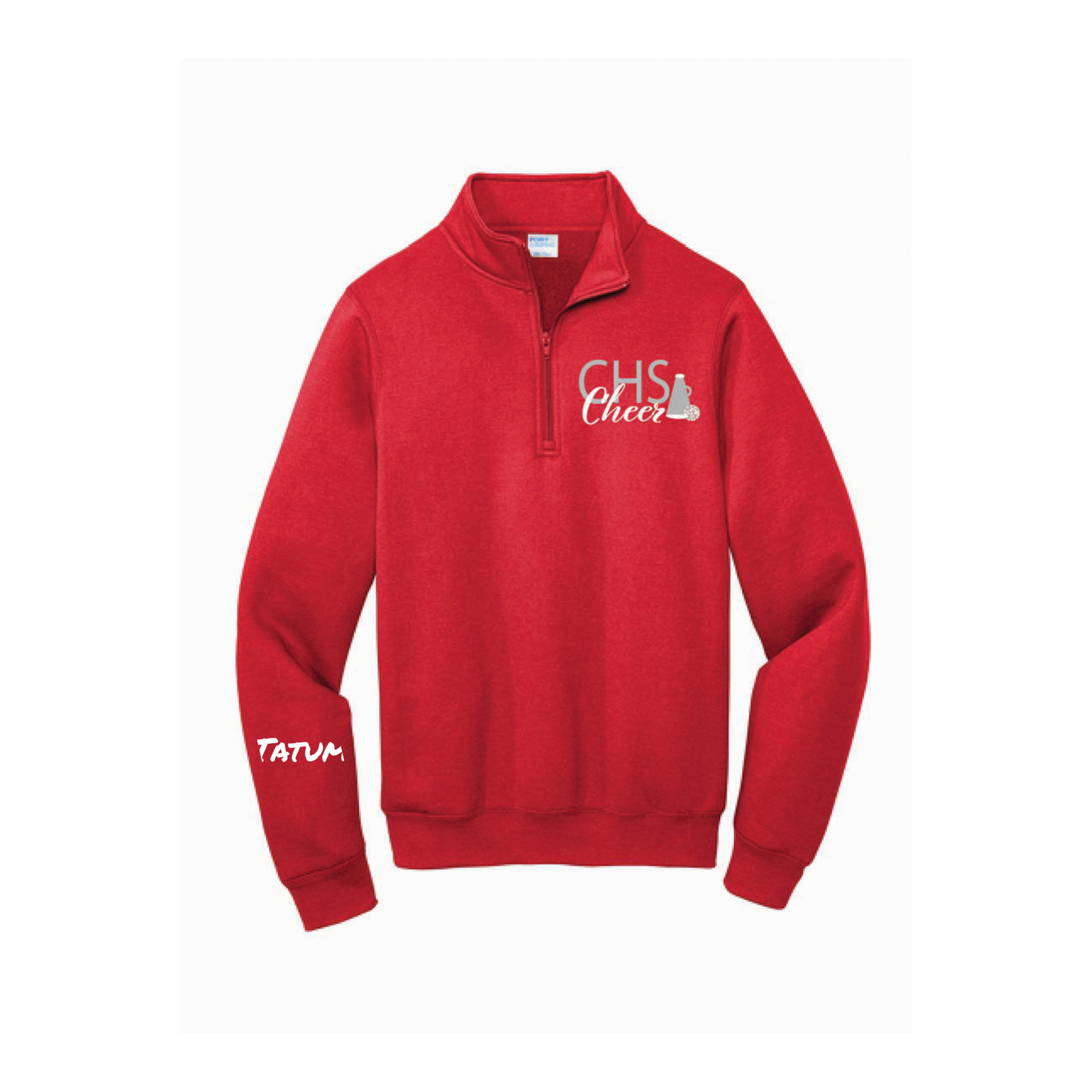 Custom CHS Cheer 1/4 zip Sweatshirt