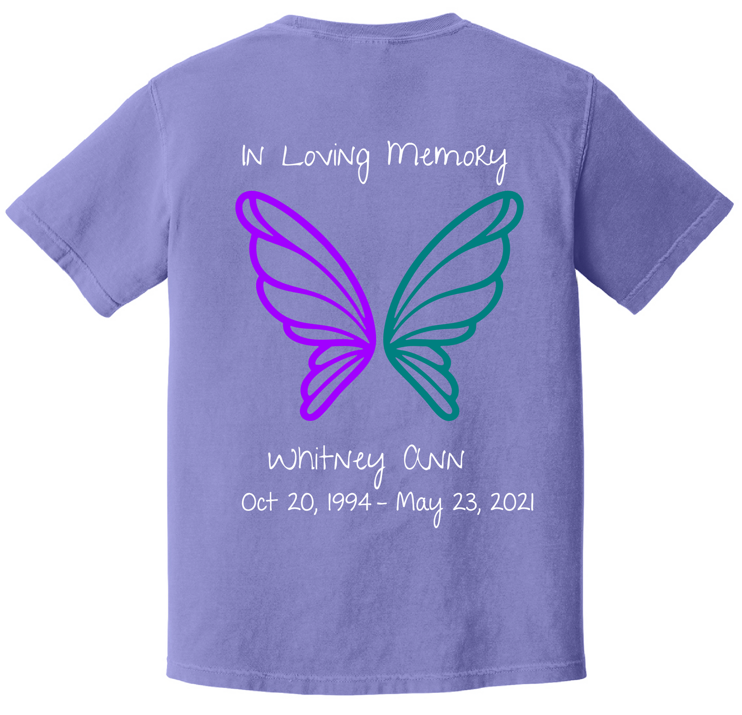 In Memory of Whitney Ann T-shirt