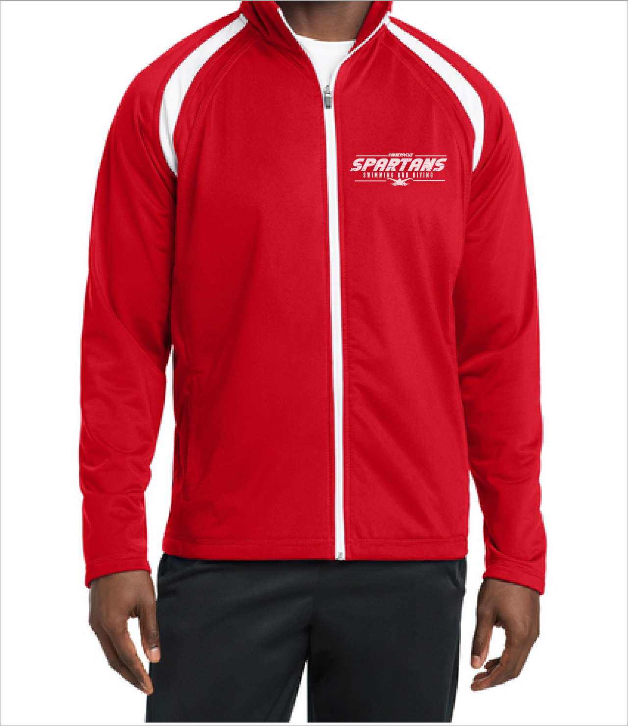 Spartan Swimming Diving Full-Zip Jacket (Red White)