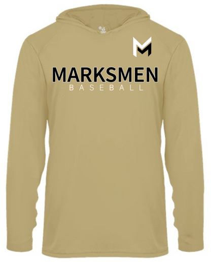 MARKSMEN Performance Hooded Long Sleeve Tee