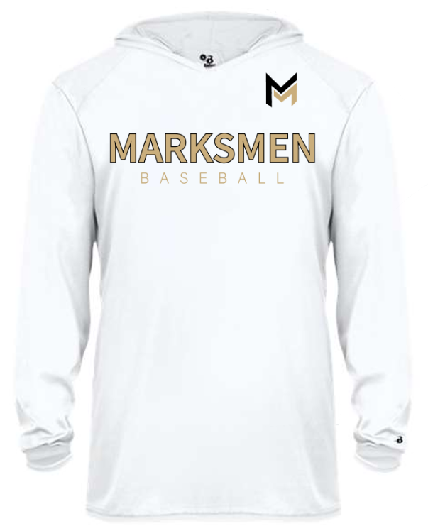 MARKSMEN Performance Hooded Long Sleeve Tee