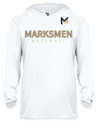 MARKSMEN Performance Hooded Long Sleeve Tee