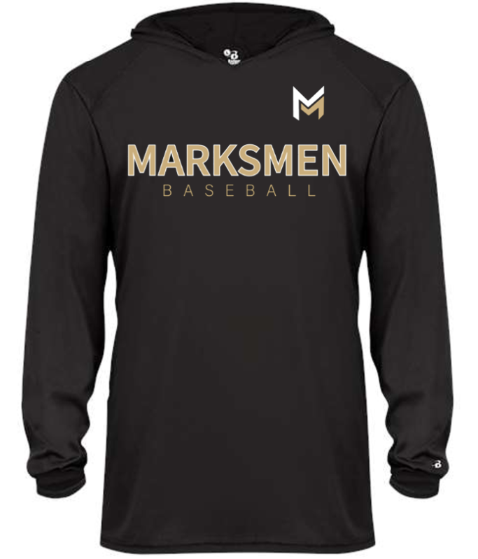 MARKSMEN Performance Hooded Long Sleeve Tee