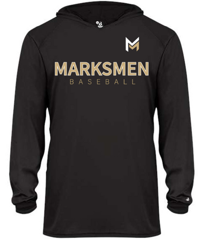 MARKSMEN Performance Hooded Long Sleeve Tee