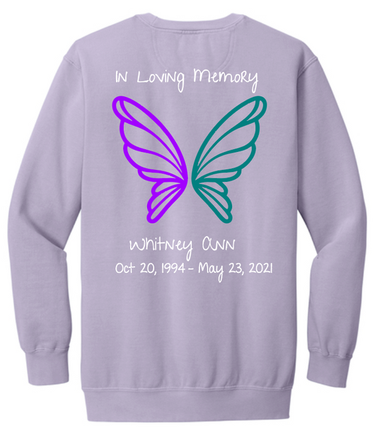 In Memory of Whitney Ann Crewneck
