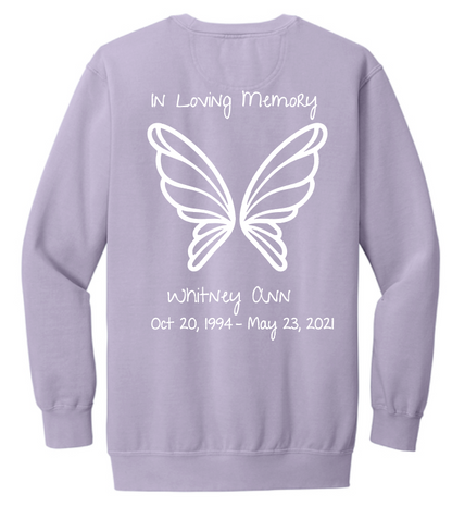 In Memory of Whitney Ann Crewneck